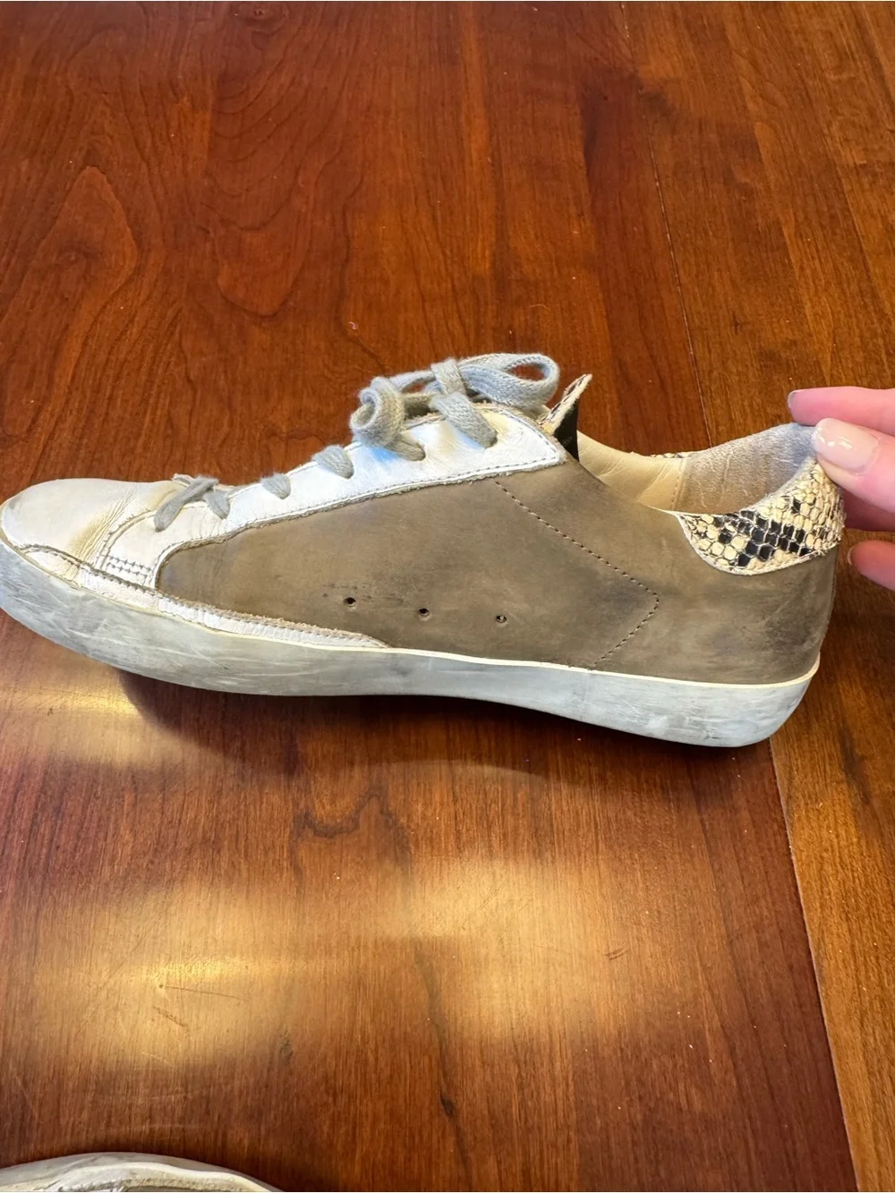 Golden Goose Superstar White & Gray Low-Top Sneakers - GGDB